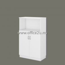 Q-YOD13-WH SEMI SWINGING DOOR MEDIUM CABINET